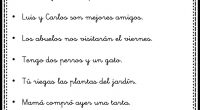 Actividades de lengua como la que os traemos a continuación,  sin ideales para repasar en casa estos días. Son unas fichas con una serie de frases en las que ha […]