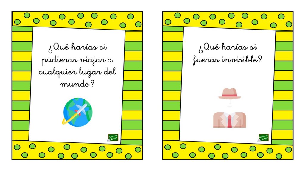Nueva colección de tarjetas para trabajar el pensamiento creativo y la expresión oral con la divertida estrategia: «¿Qué harías si…?». Se propondrán situaciones surrealistas o disparatadas que nuestros alumnos deben […]