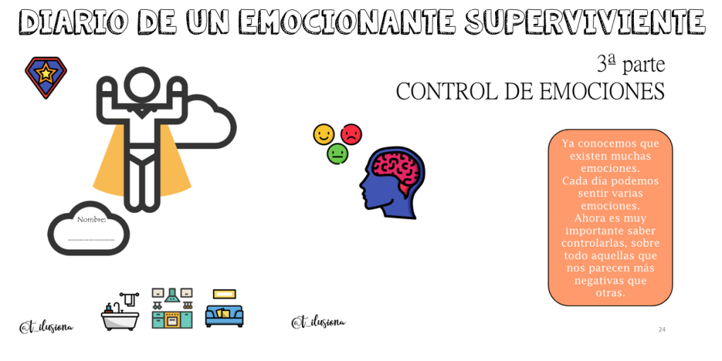 Os compartimos este material que nos ha compartido @t_ilusiona  para todos nuestros seguidores. ¡Estáis de suerte! Ya podéis descargar el «Diario de un emocionante superviviente» en nuestra biografía gratuitamente ??