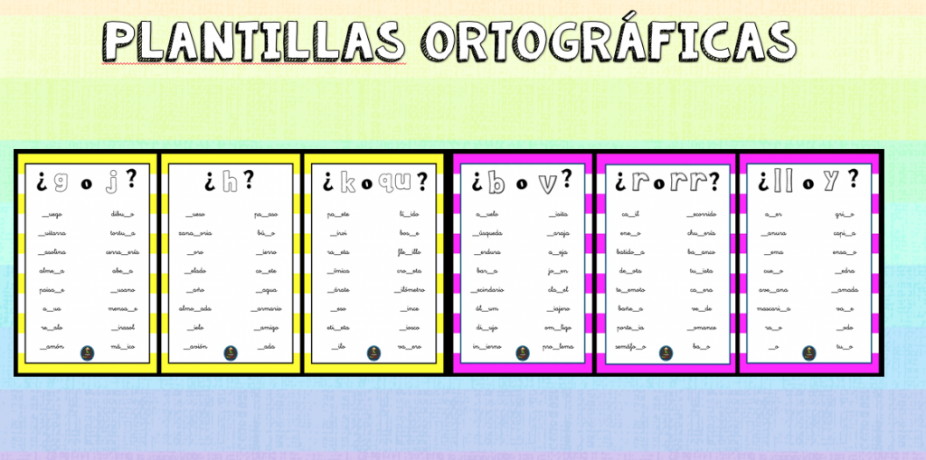 Este tipo de material puede resultar especialmente útil para trabajar en casa estos días la ortografía. Con las principales letras que suelen ser problemáticas para nuestros peques, hay que rellenar […]