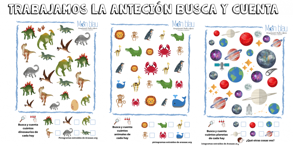 DESCARGA LAS FICHAS EN PDF LA ATENCIÓN BUSCA Y CUENTA AUTORÍA: https://www.centromonblau.com/