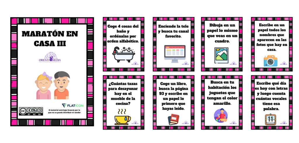 Os dejamos mas tarjetas para que os sigáis divirtiendo con este divertido material para estos tiempos que debemos de quedarnos en  nuestras casas.