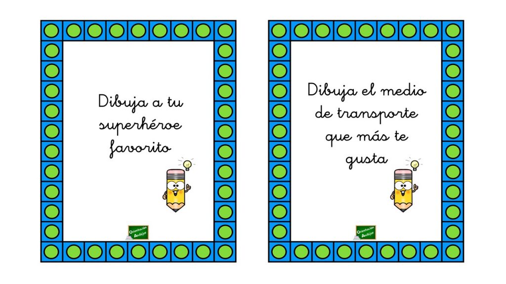 Divertida colección para jugar en casa a dibujar lo que se indica en cada tarjeta. Como ya sabéis la tarea de dibujar le encanta a nuestros peques, así que seguro […]