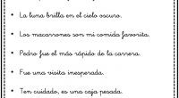 Actividades de lengua como la que os traemos a continuación,  sin ideales para repasar en casa estos días. Son unas fichas con una serie de frases en las que ha […]