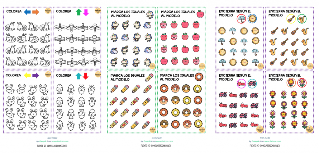  Quiero compartir con ustedes unas tarjetas para trabajar la atención. So de Dani creadora de  @fono.grafia02/   Son doce tarjetas de tres tipos:  ✨Marca los iguales al modelo  ✨Encierra según […]