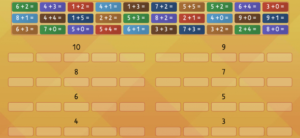 Actividad interactiva sumas de una cifra sin llevada Os dejamos esta divertida actividad interactiva para trabajar las sumas de una cifra sin llevada de forma sencilla.