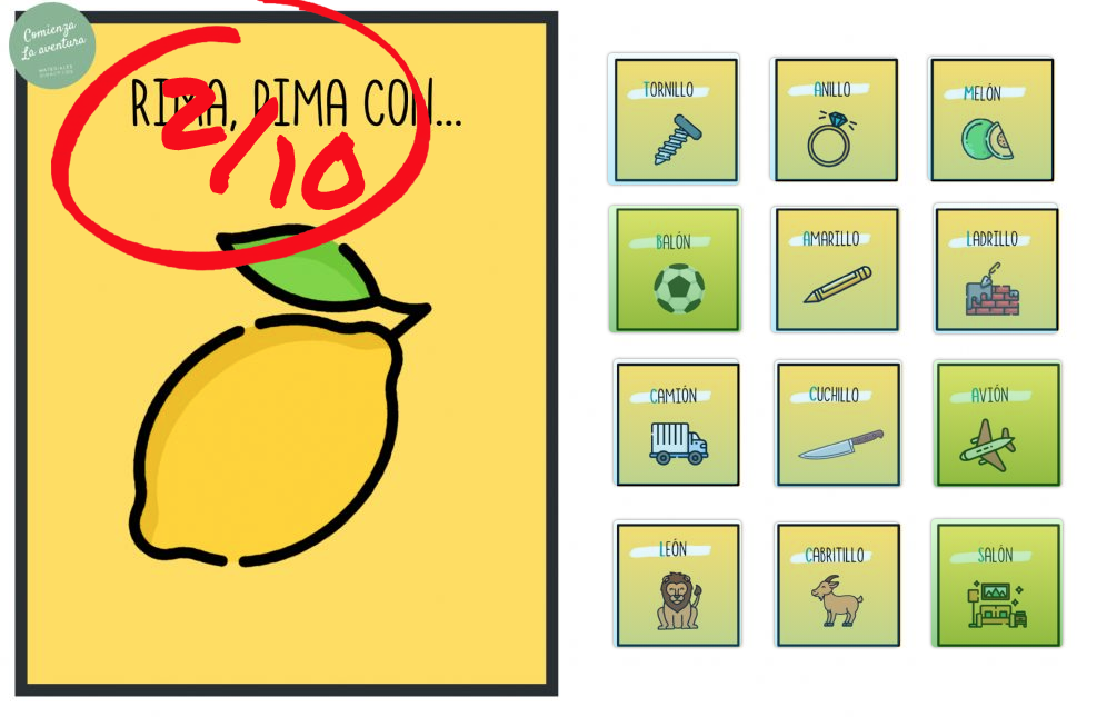 Con este material se trabaja la conciencia fonológica en alumnos/as de Educación Infantil o Primaria de forma divertida y visual. Cada círculo contiene 6 imágenes con palabras escritas que tienen […]