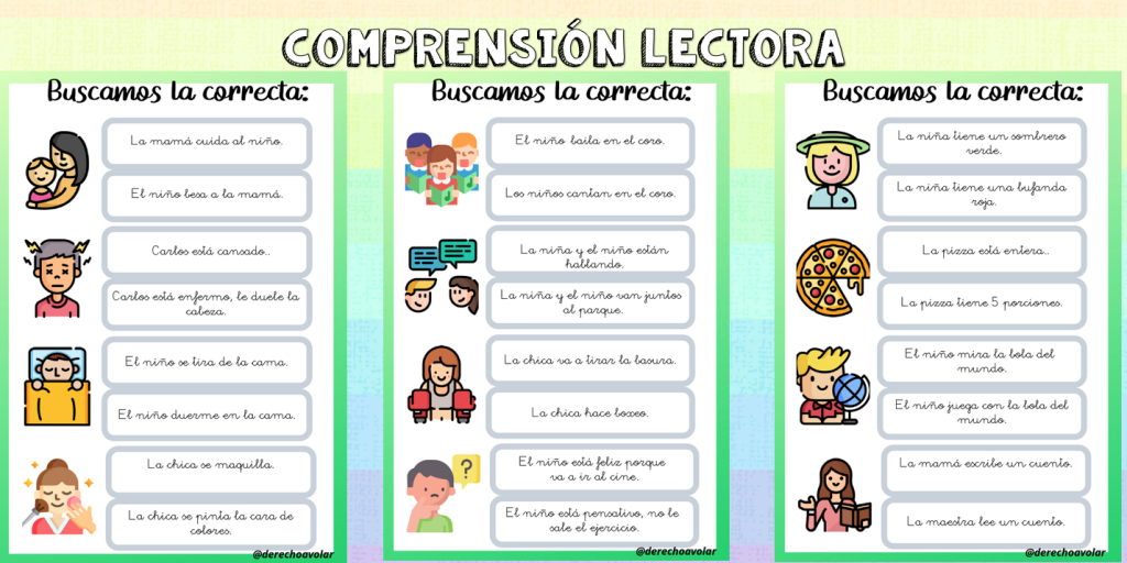 Hoy os traigo una entrada que me habéis pedido mucho por mis redes sociales. Se trata de leer dos oraciones y escoger la que se corresponde con el dibujo presentado. […]