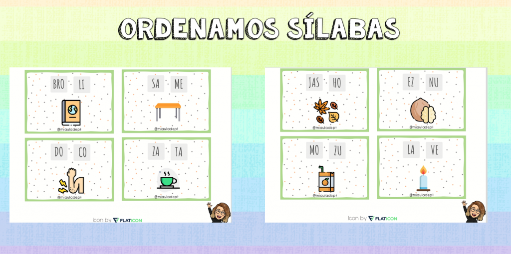 Recurso para trabajar Conciencia Silábica, como base imprescindible para la adquisición del proceso lectoescritor. Implica interiorización de sílabas y palabras. Estas actividades son interesantes trabajarlas sobre todo con alumnado que […]