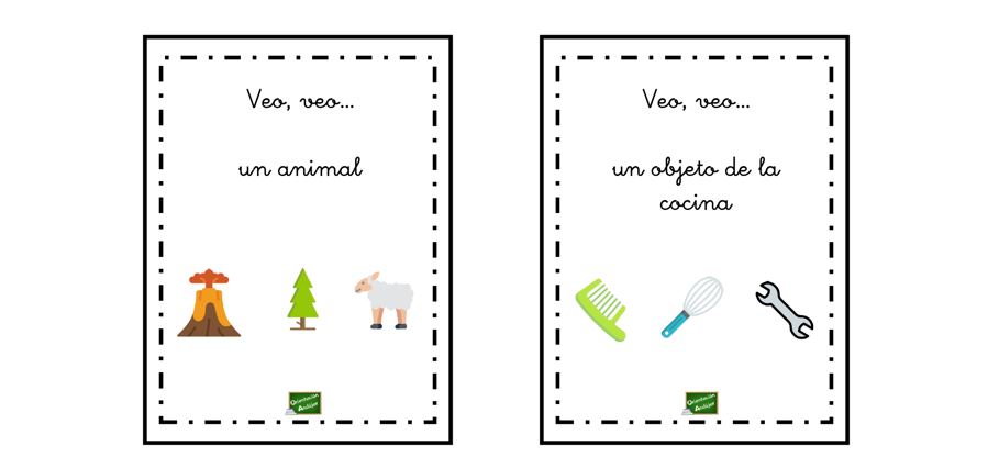 Estimulación visual  tarjetas veo veo El clásico juego del VEO VEO para los más pequeños!. Con divertidas ilustraciones para jugar a buscar formas.