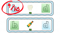 Os dejamos una nueva ficha interactiva para trabajar directamente en vuestro ordenador, se trata de tarjetas de reconocimiento de letras b-d.