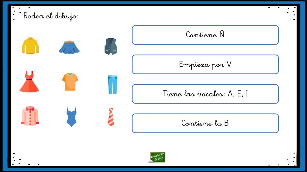DESCARGA EL JUEGO EN PDF Juego de lengua comprensión lectora con imágenes