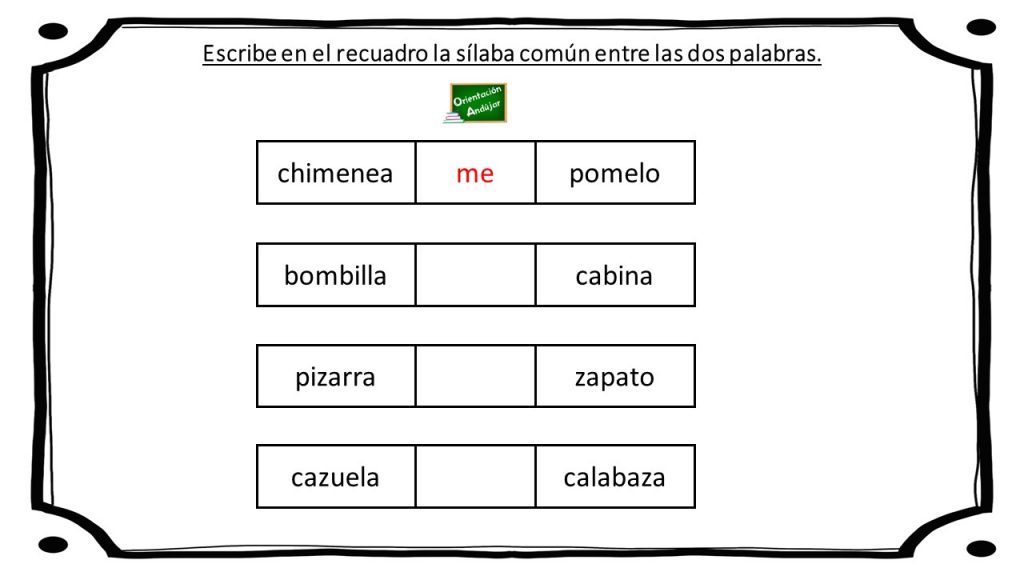 La siguiente actividad está especialmente pensada para desarrollar en casa o en al aula con alumnos que puedan tener dificultades para leer y/o escribir. Trabajar con sílabas es una buena […]