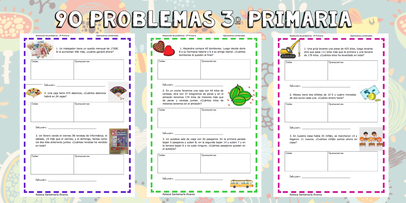 Ejemplos De Problemas De Matematicas Para Tercero De Primaria Ejemplo