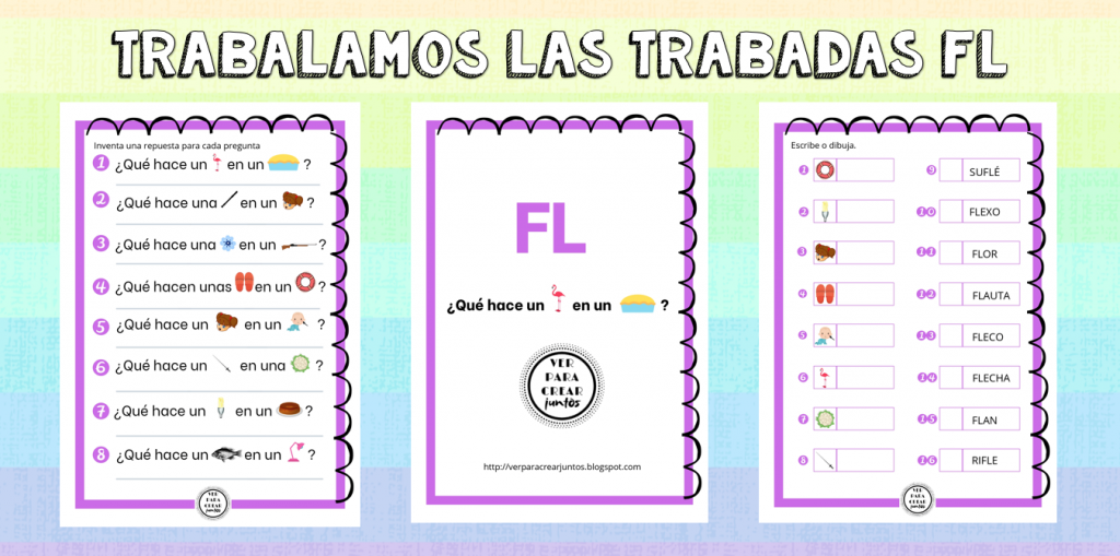 Hola amig@!   Hoy vamos a repasar la escritura de palabras que contienen / fl / ¡ Al ataque !  