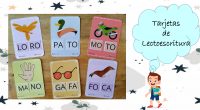 Tarjetas de lectoescritura. El objetivo es construir palabras a través de sus sílabas. Son un total de 20 tarjetas para trabajar la lectoescritura de palabras bisílabas. Nombramos el dibujo de […]