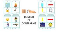 Holaaaa Hoy os traemos un juego de dominó para trabajar los contrarios. Con esta actividad podemos trabajar: Vocabulario. Opuestos. Espero que la disfrutéis y la deis muchísimo uso!