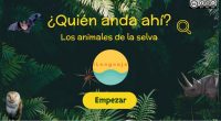 En esta ocasión aprendemos los animales de la selva. Para ayudar al biólogo Armando, debemos seguir las descripciones y descubrir el animal escondido. ¿Puedes ayudarle?