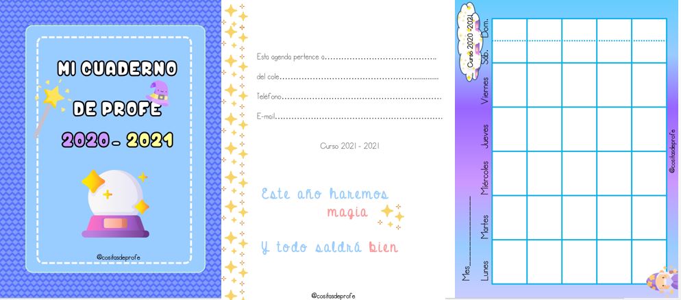 AGENDA MAESTRO 2020-2021 incluye: – Portada y contraportada – Datos de contacto – Subportadas de los diferentes apartados – Horario de profe y de alumnos – Organización semanal – Organización […]