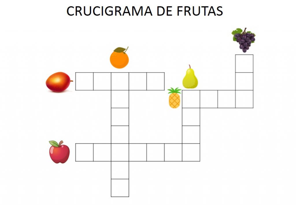Crucigrama de frutas divertido DESCARGA EL CRUCIGRAMA EN PDF CRUCIGRMA DE FRUTAS CON SOLUCIONES Aquí las soluciones
