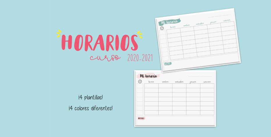 Horarios formales para entregar el primer día de clase