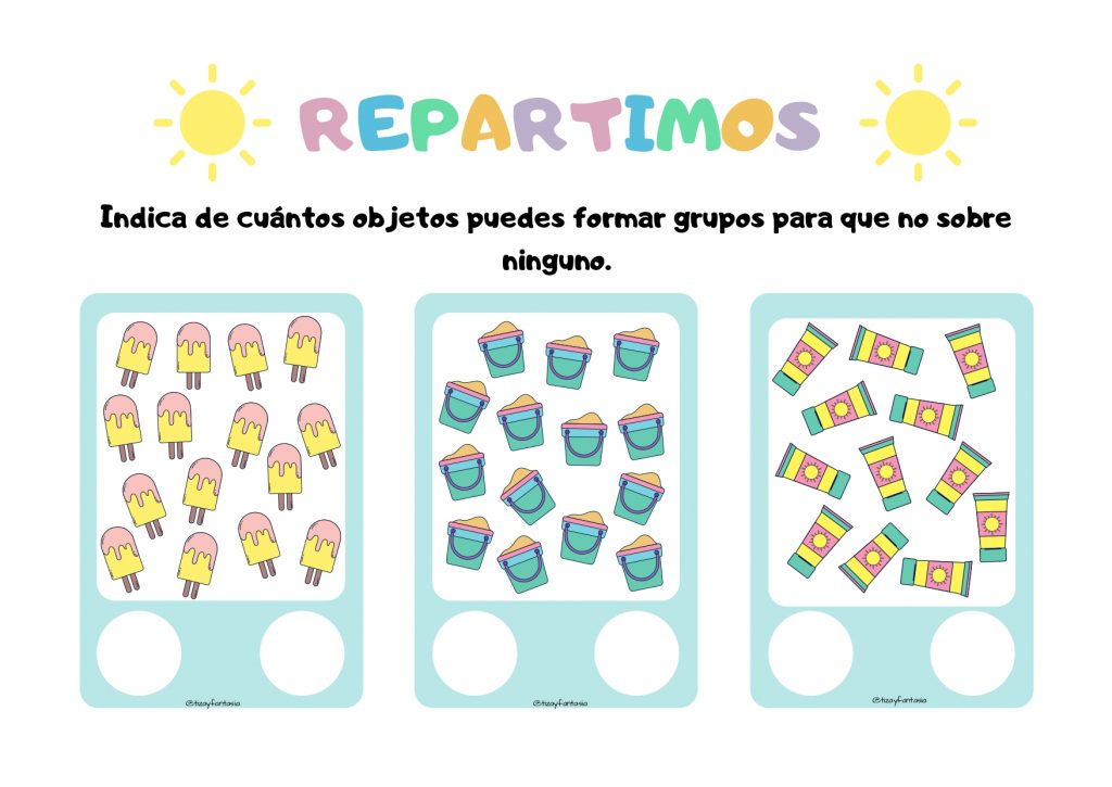 Me gustaría compartir un recurso que preparé a final de este curso para que los alumnos de primero de primaria practicasen los repartos. También puede utilizarse en Educación Infantil para […]