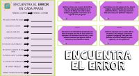 Encuentra el error. Es un material para trabajar la atención y aspectos de lectoescritura que consta de dos partes. En el primero encontraréis frases y un soporte visual para que […]