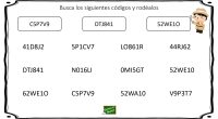 Trabajamos la atención buscando códigos