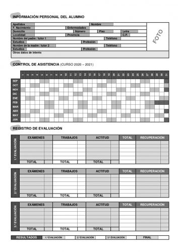 Tabla de Registro de Datos, PDF