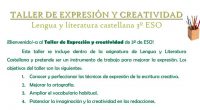    DESCARGA EL TALLER EN PDF Taller expresión y creatividad lengua y literatura 3º eso DESCARGA EL TALLER EN PDF Taller expresión y creatividad lengua y literatura 4º eso  […]