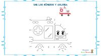 Fichas de actividades matemáticas para unir puntos y formar o completar dibujos. Esencial para trabajar los números y unir puntos del 1 al 10