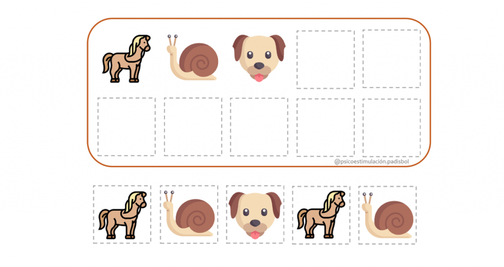 Este material está formado por siete tarjetas en las que, a través de seriaciones, trabajaremos el RAZONAMIENTO LÓGICO Y LA ATENCIÓN. Son series de tres y cuatro elementos con diferente […]