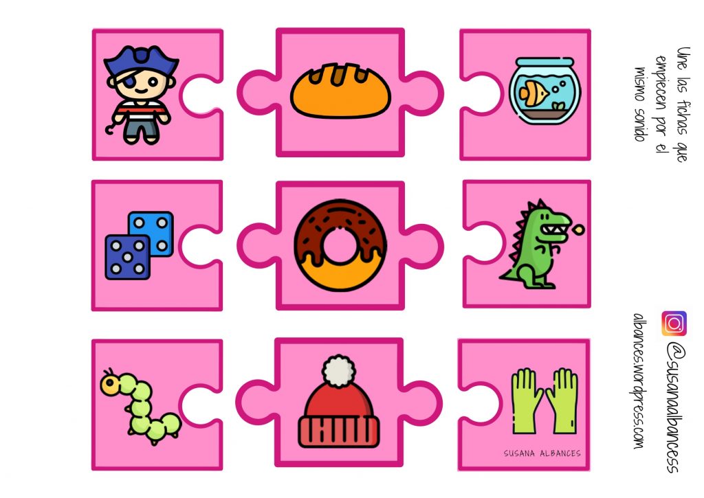 Vamos a trabajar un poquito la conciencia fonológica. Es esencial favorecer las habilidades metalingüísticas como aspecto previo para desarrollar la lectura. La actividad de hoy consiste en unir las piezas […]