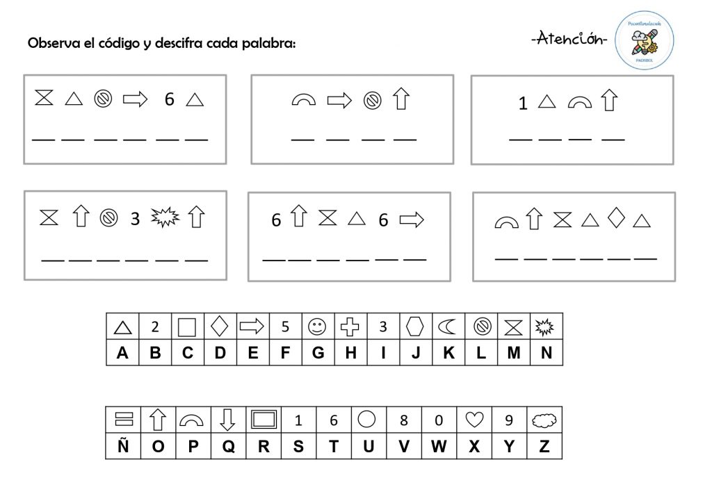 Os he preparado un  MENSAJE SECRETO, en el que tendréis que utilizar el código para descifrarlo. ¿Qué dirá?