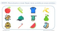 Os presento una lámina para estimular la MEMORIA a corto plazo que contiene 12 estímulos visuales pertenecientes a tres categorías semánticas diferentes: frutas, objetos relacionados con la higiene y prendas […]