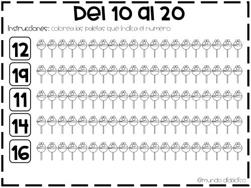 Calcular y pintar (números hasta el 10) - material didáctico de