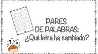 A continuación, os comparto un sencillo ejercicio para ejercitar la conciencia fonológica y la lectoescritura. En él, aparecen pares de palabras, en las que solo ha cambiado una letra entre […]