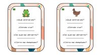 Colección de tarjetas para aprender más sobre diferentes animales. Una forma amena de acercar a nuestros alumnos a conocimiento que les puede resultar complejos.