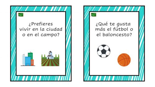 Tarjetas de conversación para romper el hielo los primeros días de clase