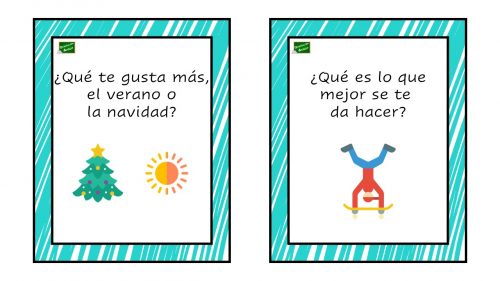 Tarjetas de conversación para romper el hielo los primeros días de clase