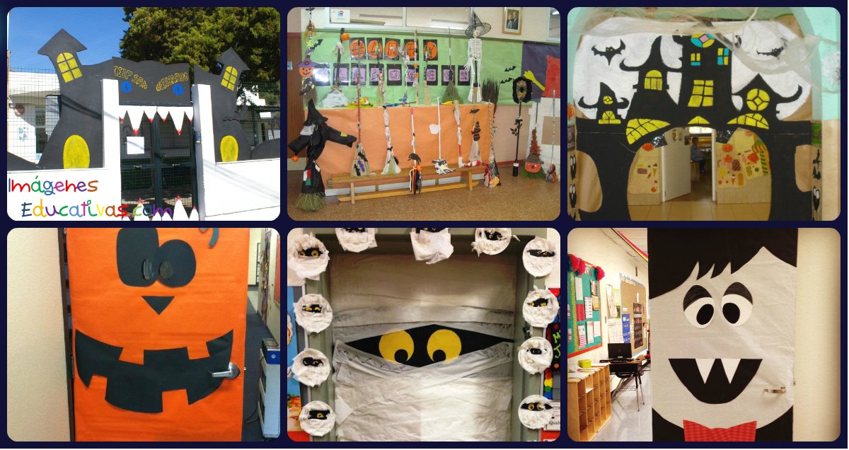 Halloween Puertas y clase decoración Portada - Orientación Andújar - Recursos Educativos