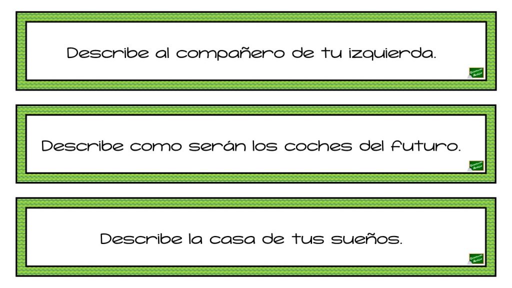 Os comparto a continuación una colección de tarjetas para trabajar la descripciones. La siguiente actividad está pensada para ejercitar la expresión oral y la imaginación a través de las descripciones […]