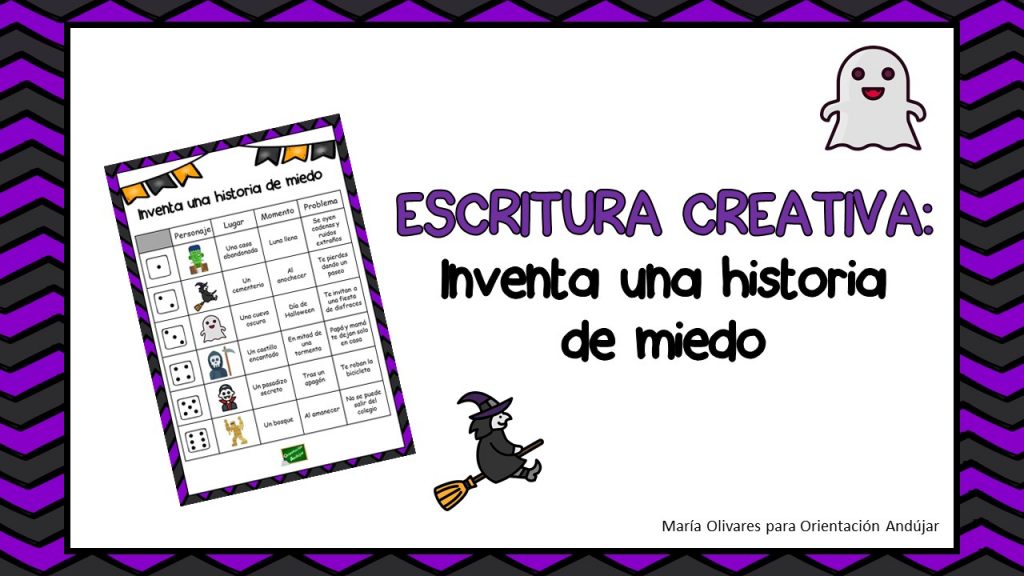 Divertido juego para ejercitar la escritura creativa a través de divertidas historias de miedo. El alumno debe tirar el dado cuatro veces, una para el personajes, otra para el lugar, […]