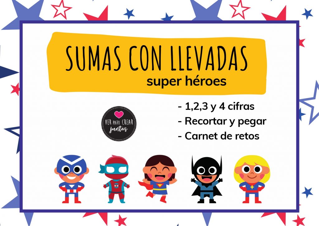 ¡Feliz día!   Comparto con vosotr@s un cuadernillo para trabajar la suma con llevadas. El Capitán América, Spider- Man, Super Girl, Batman y la Capitana Marvel nos acompañarán para iniciar, consolidar […]