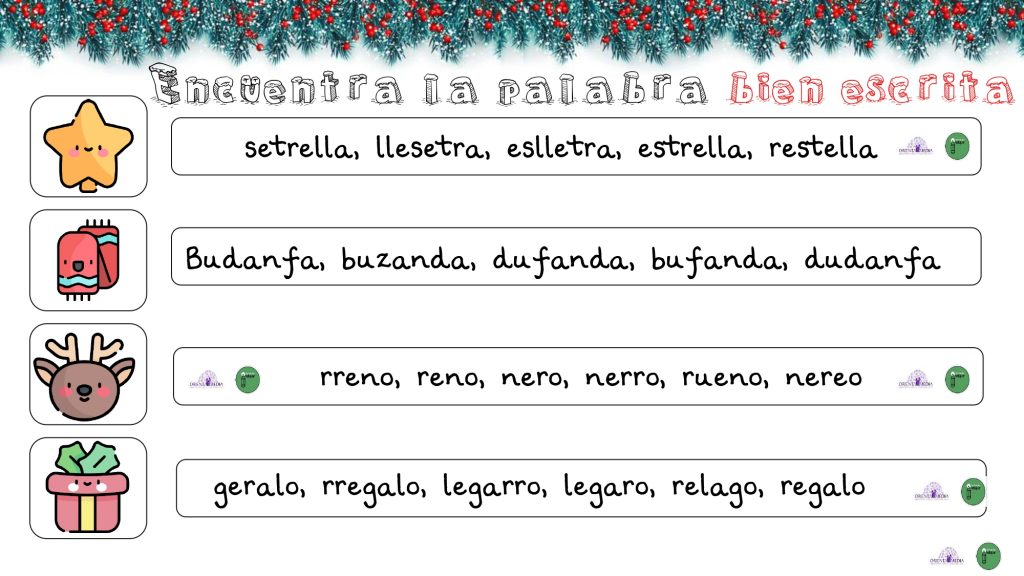 Hoy os traemos una actividad de discriminación de palabras y pseudopalabras que ayudan al/la peque a una mejor comprensión semántica, a frenar su impulsividad y a favorecer su atención mientras […]