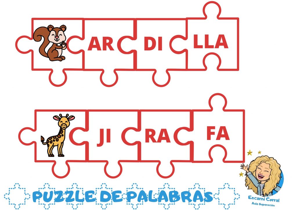 Hoy he preparado estos puzzles de palabras para seguir trabajando los animales. La atención y la lectura han sido nuestras aliadas para jugar a formar palabras. ¿Jugamos un ratito con […]