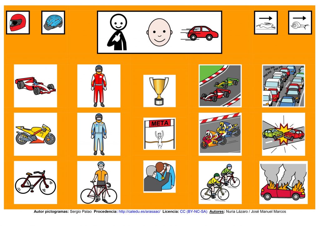 Recopilación de tableros de comunicación de 12 casillas, organizados por necesidades básicas y centros de interés. Pueden utilizarse también para como propuesta de aprendizaje de vocabulario en diferentes etapas educativas. […]