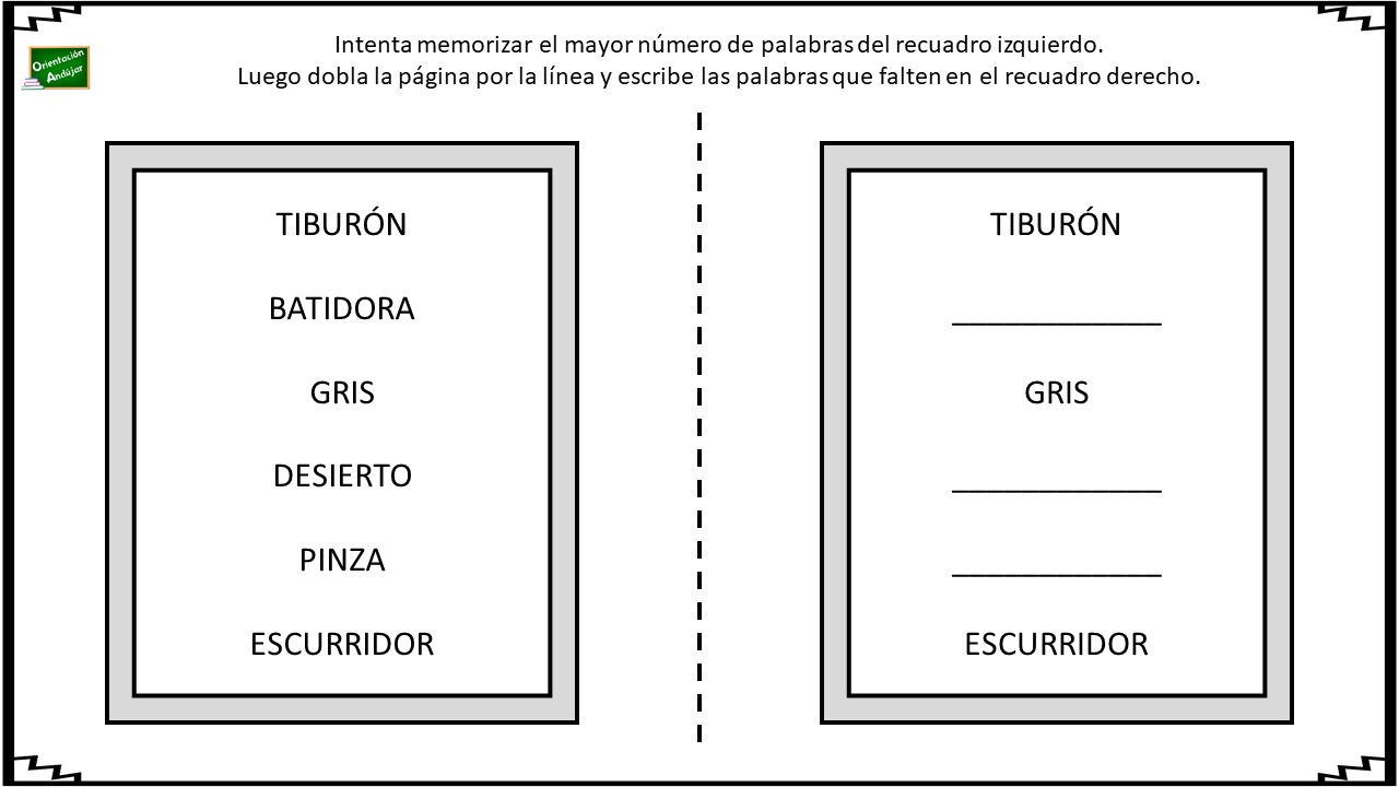 Juegos de memoria para adultos mayores