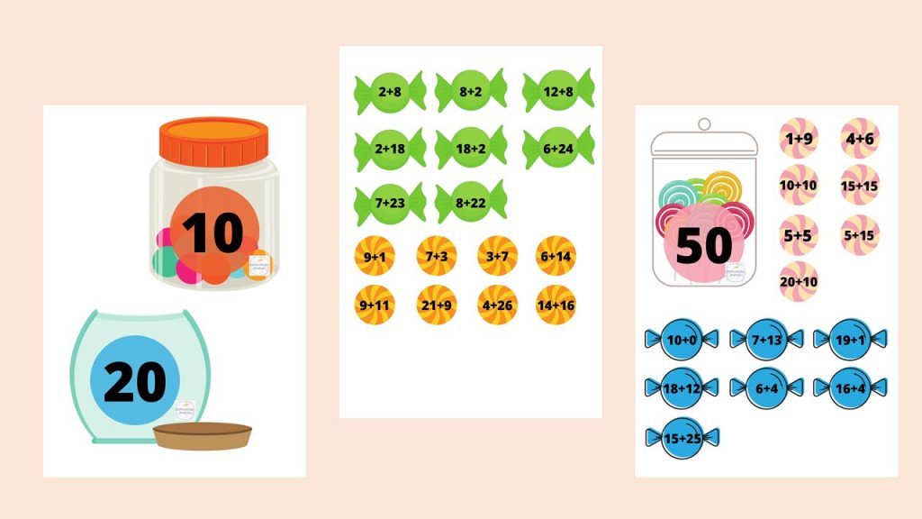 Sumas de caramelos ?CARAMELOS SUMAS?Ahora sí?? Por fin disponible para descargar este material tan dulce y que a los peques tanto les gusta!!!?