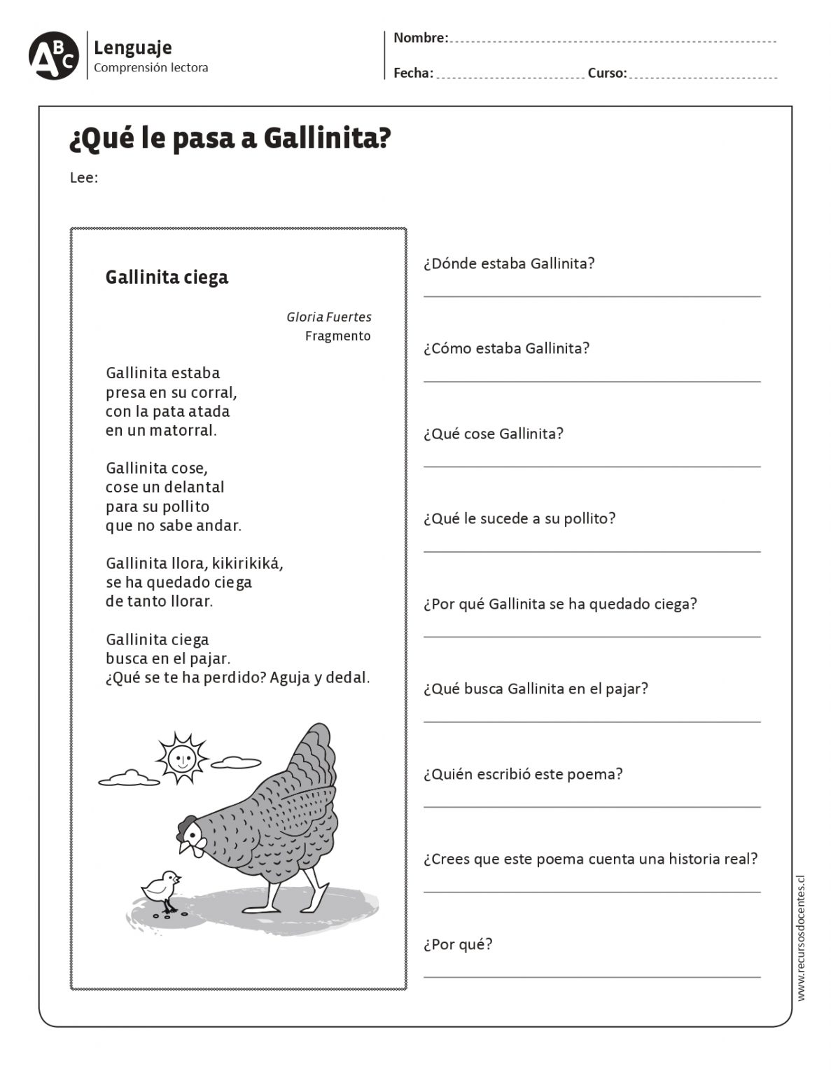 50 fichas de comprensión lectora para Primaria - Actividades de ...